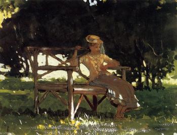 溫斯洛 荷默 Woman on a Bench 溫斯洛 荷默 Woman on a Bench